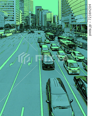 大阪・梅田メインストリート 72384204