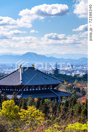 《奈良県》東大寺・奈良の街並み 《奈良県》東大寺・奈良の街並み 72386340