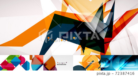 Set of techno backgrounds. Internet concepts. Vector illustration for covers, banners, flyers and posters and other designs 72387416