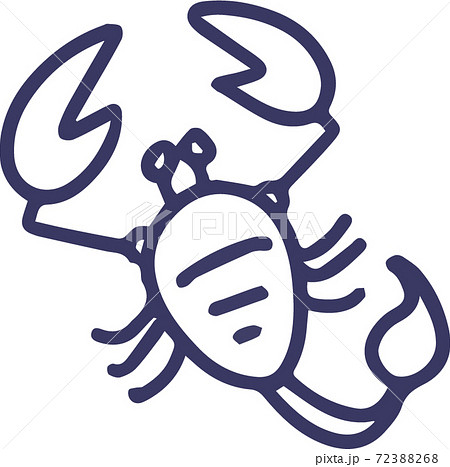 ゆるかわ12星座　さそり座の手描きイラスト 72388268