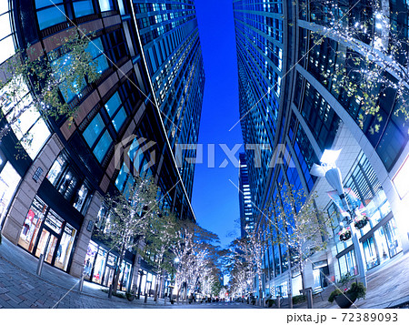 東京都 丸の内仲通りのイルミネーション 東京都 丸の内仲通りのイルミネーション 72389093
