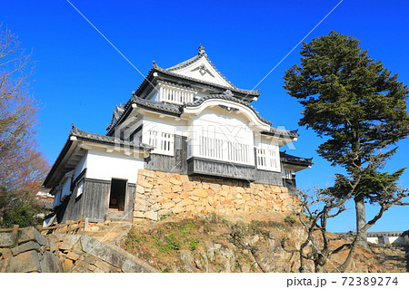 【岡山県】快晴下の備中松山城 72389274