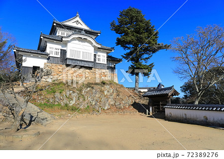 【岡山県】快晴下の備中松山城 72389276