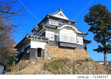 【岡山県】快晴下の備中松山城 72389297