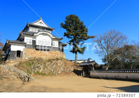 【岡山県】快晴下の備中松山城 72389307