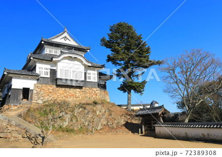 【岡山県】快晴下の備中松山城 72389308
