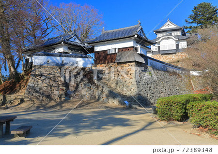 【岡山県】快晴下の備中松山城 72389348