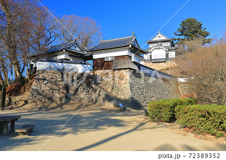 【岡山県】快晴下の備中松山城 72389352