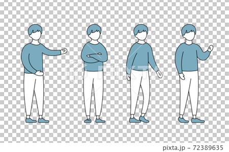 Male Standing Poses Vol. 12 - CLIP STUDIO ASSETS