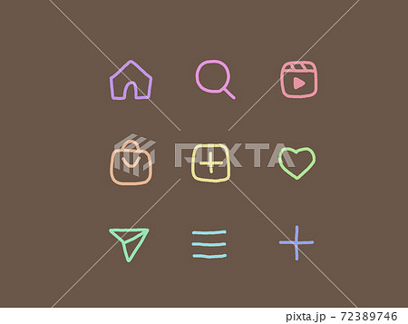 sns アイコン　手書き 72389746