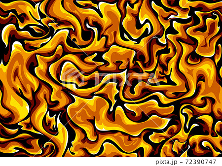 シームレスな火炎の背景　パターン 72390747