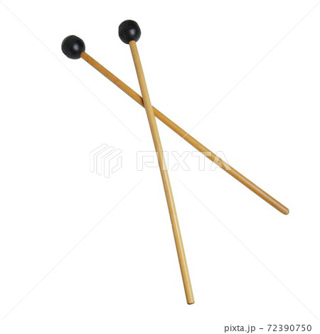 Drumsticks for xylophone isolated 72390750