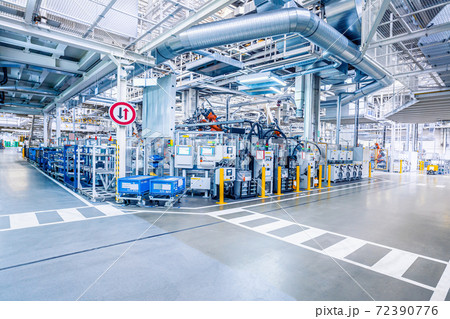 industrial car factory background 72390776