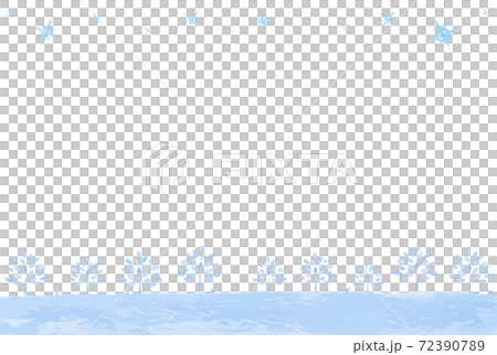 さわやかな青色の森林風景イラスト 72390789