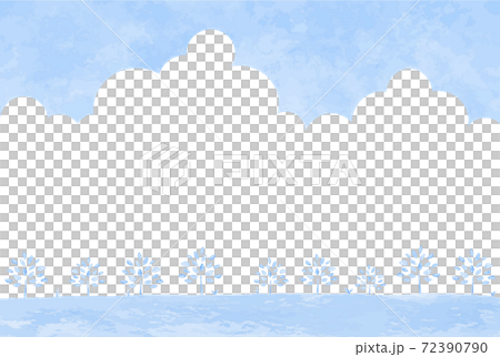 青空の水彩の森林イラスト 72390790