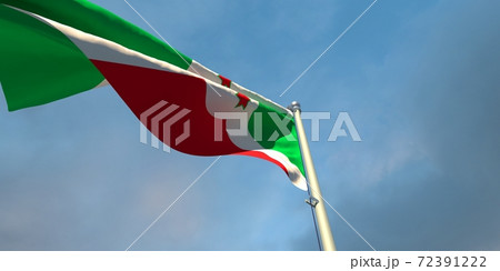 3d rendering of the national flag of the Burundi 72391222