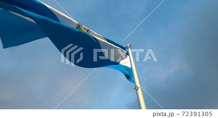 3d rendering of the national flag of the Salvador 72391305