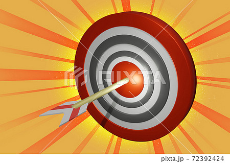 大当たりイメージ(的と矢:3DCG) 大当たりイメージ(的と矢:3DCG) 72392424