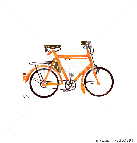 シンプルだけどオシャレ自転車のイラストのイラスト素材