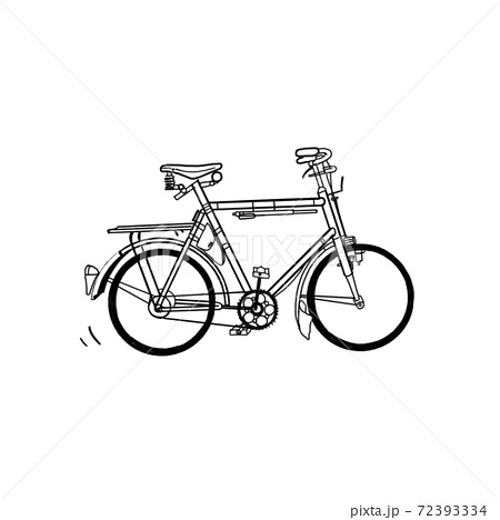 シンプルだけどオシャレ自転車のイラストのイラスト素材