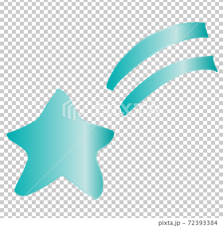 Blue simple shooting star illustration Blue simple shooting star illustration 72393384