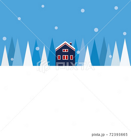 冬景色 ホワイトスペース 雪 のイラスト素材