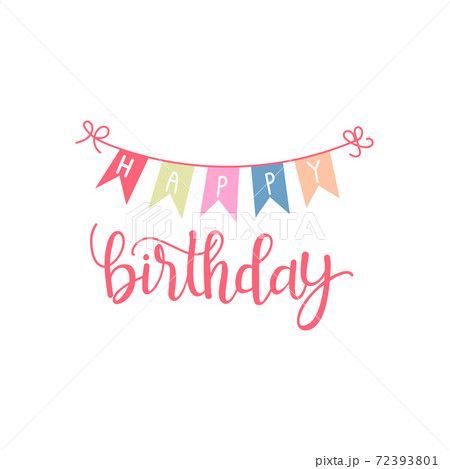 Happy Birthday - vector birthday card, party invitation, banner, eps10 72393801