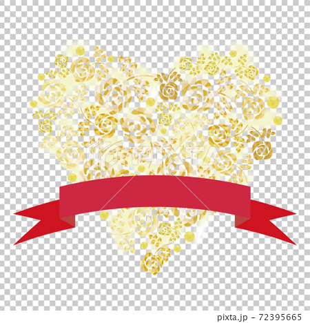 Red and Yellow Rosette Ribon Stock Illustration - Illustration of