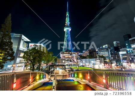 愛知県　名古屋テレビ塔　久屋大通公園　夜景 72396558
