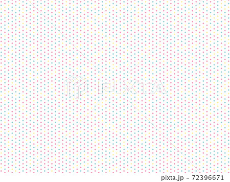 三色のランダムな配色のドットのパターンのイラスト素材