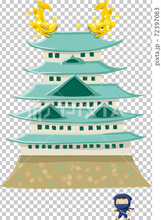 名古屋城と鯱鉾 72397063