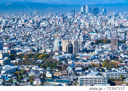 《愛知県》名古屋都市風景・名古屋中心街をのぞむ 72397137