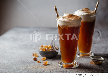 Pour Shaker Coffee Tall Glass Ice Stock Photo 1064066582