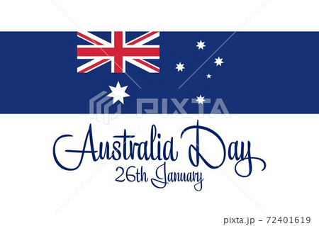 Happy Australia Day. January 26. Holiday concept. Template for background, banner, card, poster with Happy Australia Day. January 26. Holiday concept. Template for background, banner, card, poster with 72401619