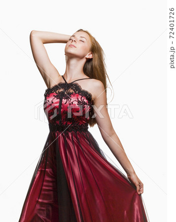Portrait of a Teenage Girl with Long Brown Hair. 72401726