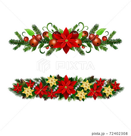 Christmas Holly brunches decoration vector Christmas Holly brunches decoration vector 72402308