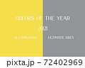 Concept of color of the year 2021. 72402969