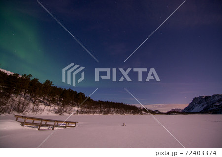 Aurora Borealis, Mattisvannet, Alta, Norway Aurora Borealis, Mattisvannet, Alta, Norway 72403374