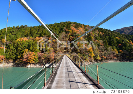 井川湖 井川大橋 1123am10 の写真素材