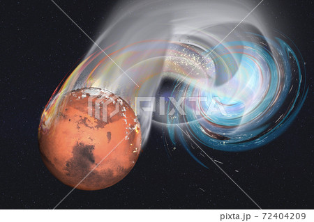 Planet Mars in the black hole Planet Mars in the black hole 72404209