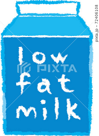 手書き風の低脂肪乳 72406108