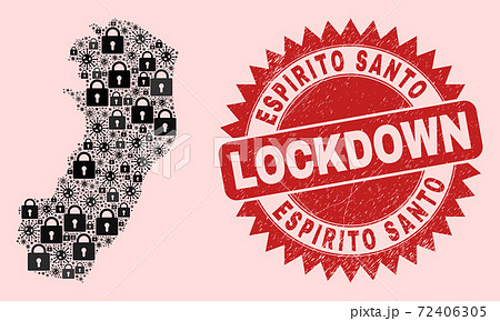 Espirito Santo State Map Mosaic of Locks and Viral Items and Textured Lockdown Seal Espirito Santo State Map Mosaic of Locks and Viral Items and Textured Lockdown Seal 72406305