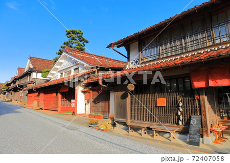 【岡山県】吹屋ふるさと村の町並み 72407058