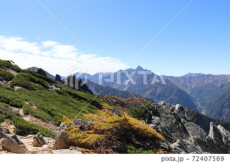 大天井、燕岳、夕日、百名山、長野、表銀座ルート、槍ヶ岳、東鎌尾根、朝日、燕岳、紅葉 72407569