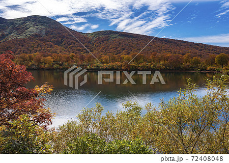 須川湖の紅葉 72408048
