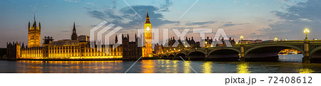Big Ben, Parliament, Westminster bridge in London 72408612