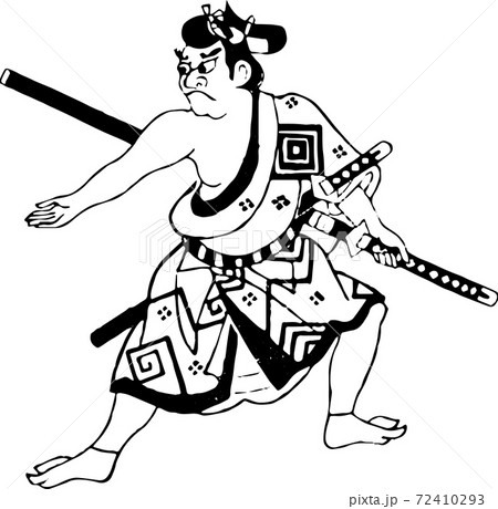 半肩を脱いだ武士 半肩を脱いだ武士 72410293