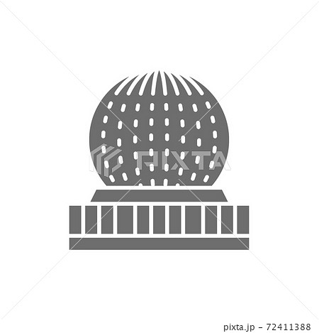 Science World, Vancouver, Canada grey icon. 72411388