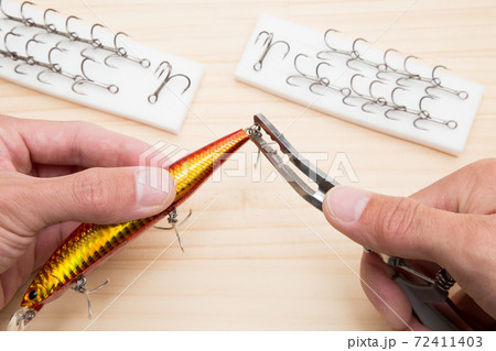 ルアーのフックの交換イメージ 72411403