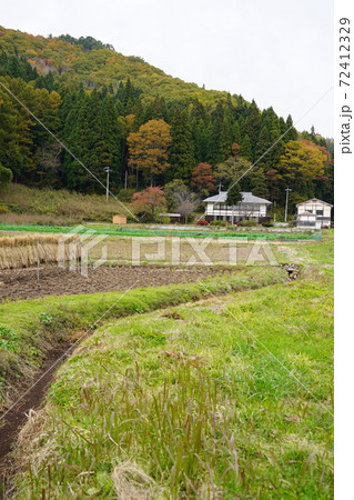 ナウマンゾウの化石で有名な野尻湖畔の集落 ナウマンゾウの化石で有名な野尻湖畔の集落 72412329